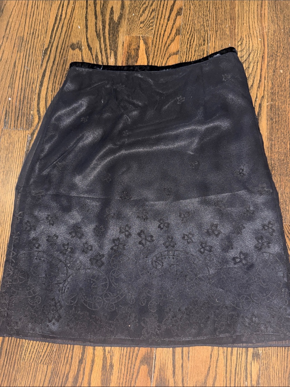 The Limited Black Floral Jacquard Pencil Skirt